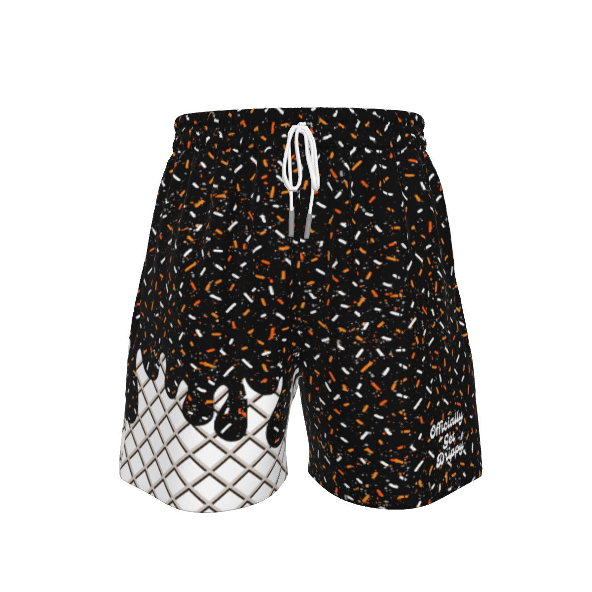Black and Orange Sport Shorts (All Sizes)