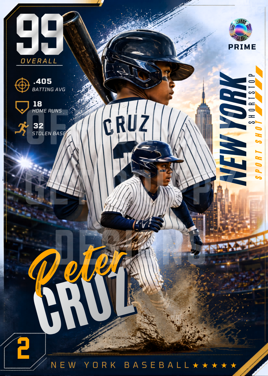 Custom Baseball Card 7