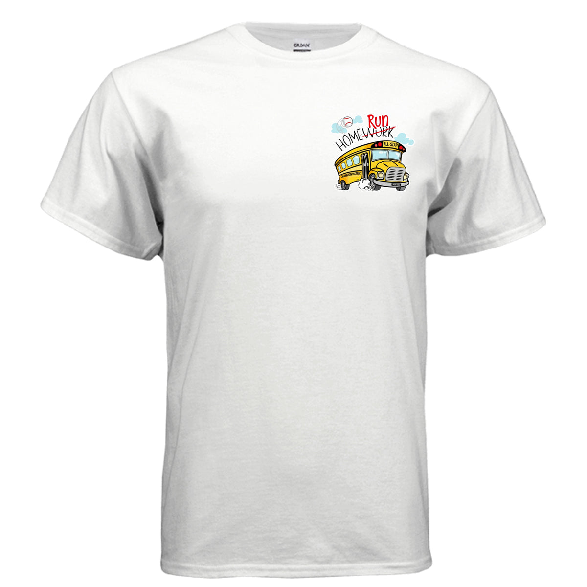 Back to School front graphic on youth baseball and softball t-shirt, athletic apparel for boys and girls by Officially Get Drippy