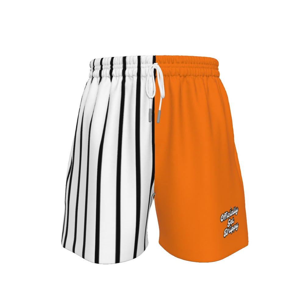 Color block Pinstripe and Orange Sport Shorts (All Sizes)
