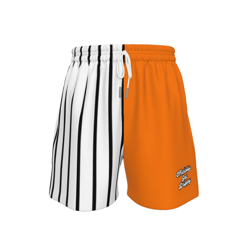 Color block Pinstripe and Orange Sport Shorts (All Sizes)