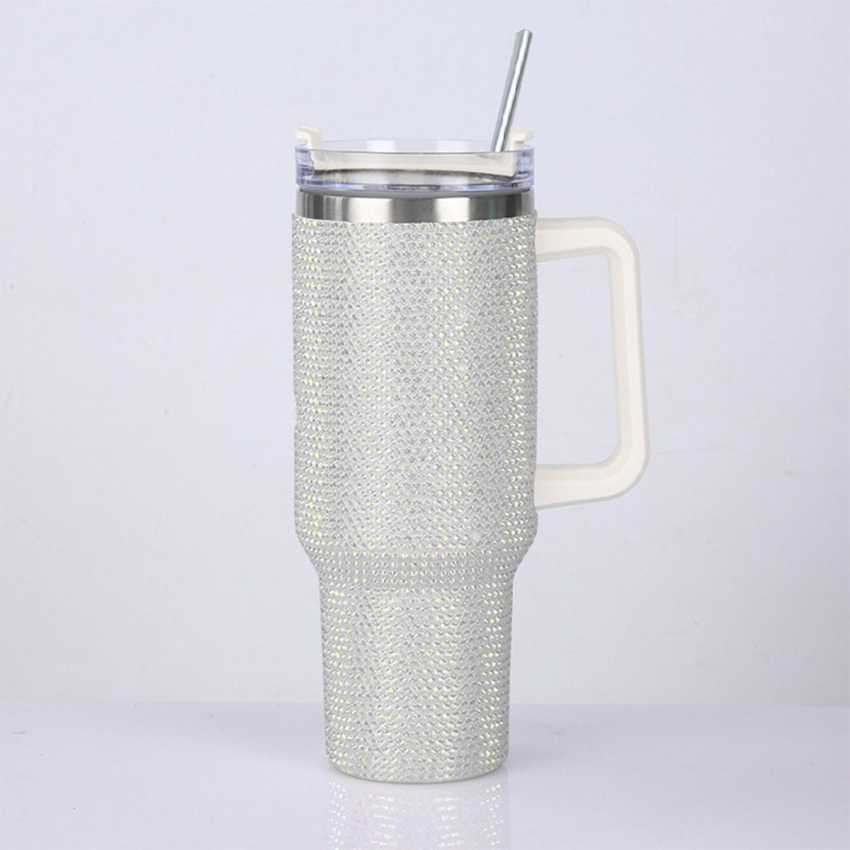 GS 40oz Diamond Cup With Stainless Steel Straw