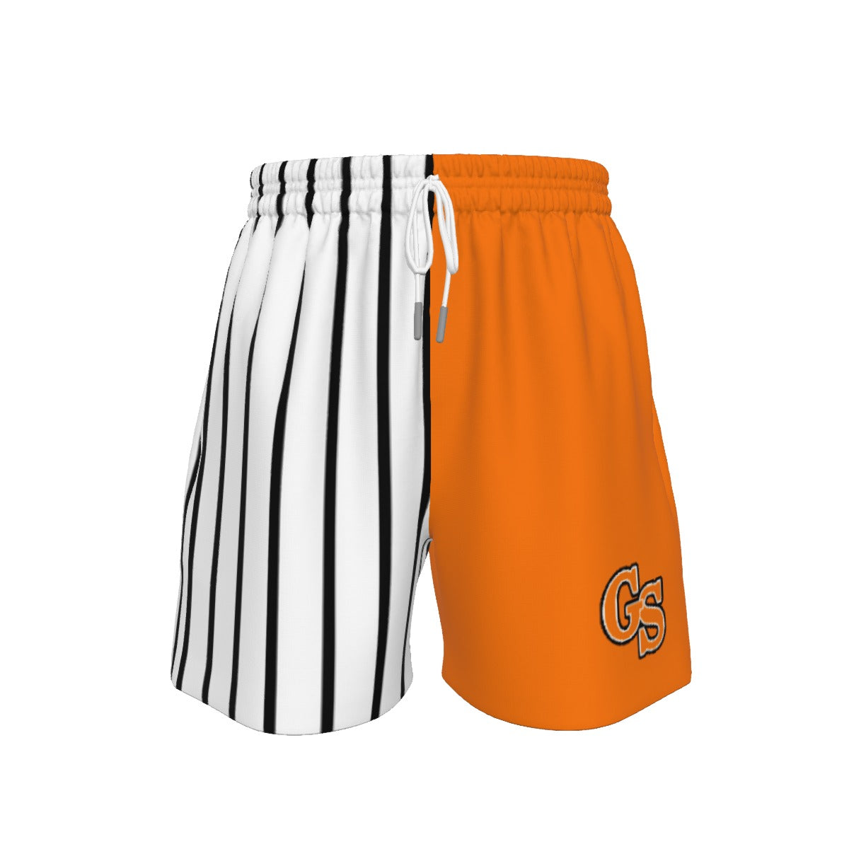 GS Pinstripe Orange Color block Sport Shorts (All Sizes)
