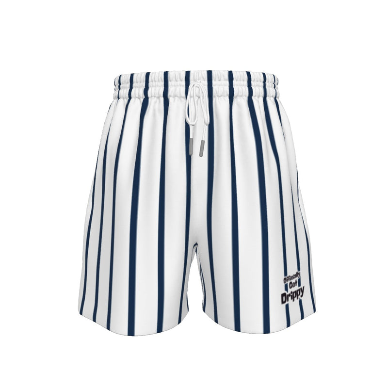 Navy Pinstripe Sport Shorts (All Sizes)