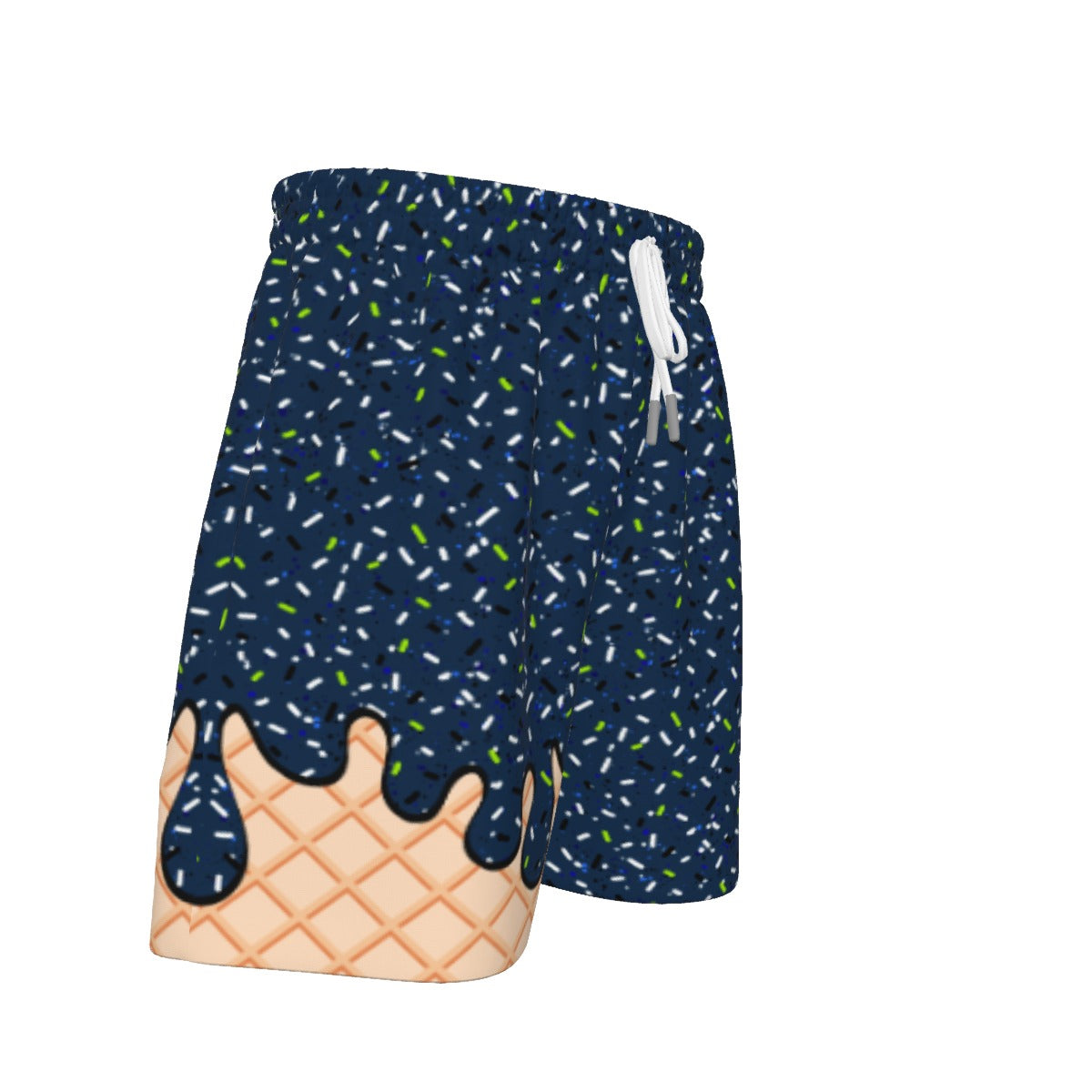 Navy and Lime Green Ice Cream Sport Shorts (All Sizes)