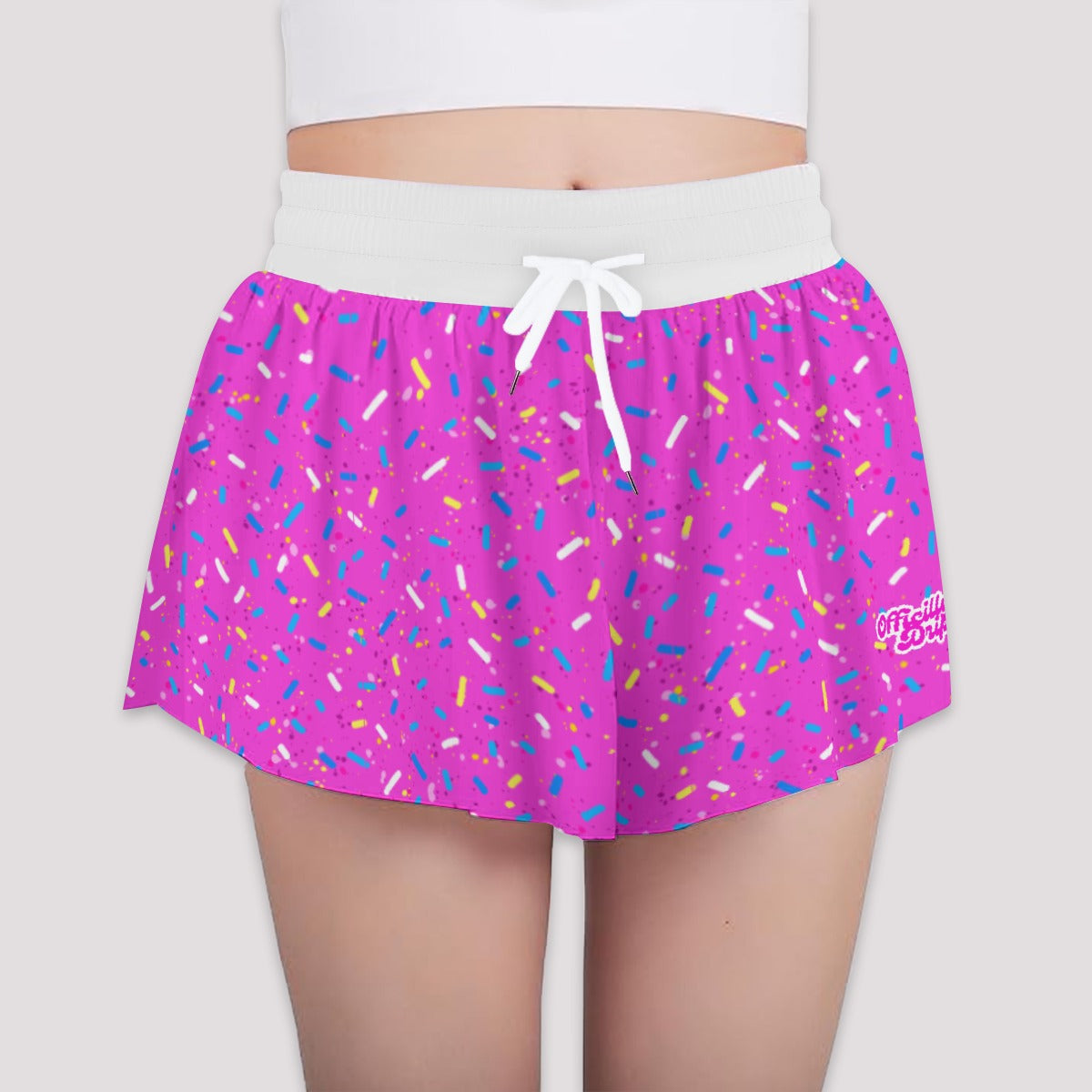 Pink Ice Cream Sports Shorts (All Sizes)