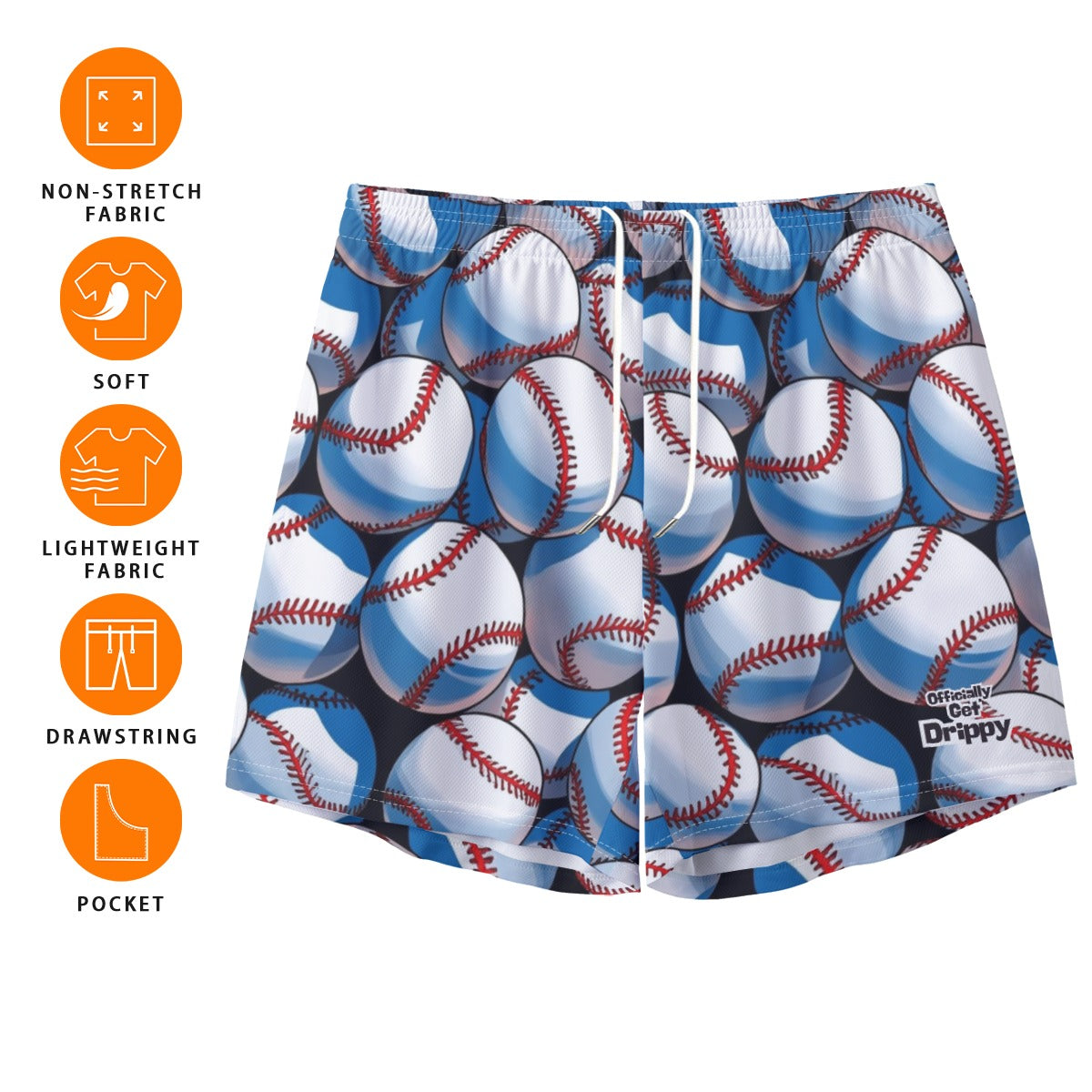 Cartoon Graphic Baseball Sport Shorts (All Sizes)