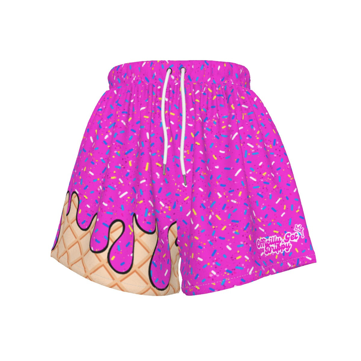 Pink Ice Cream Sports Shorts (All Sizes)