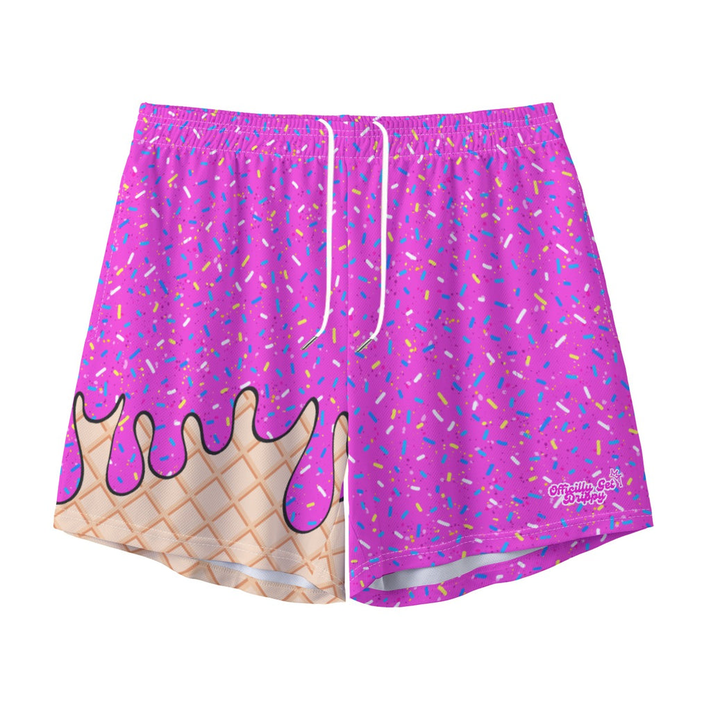 Pink Ice Cream Sports Shorts (All Sizes)