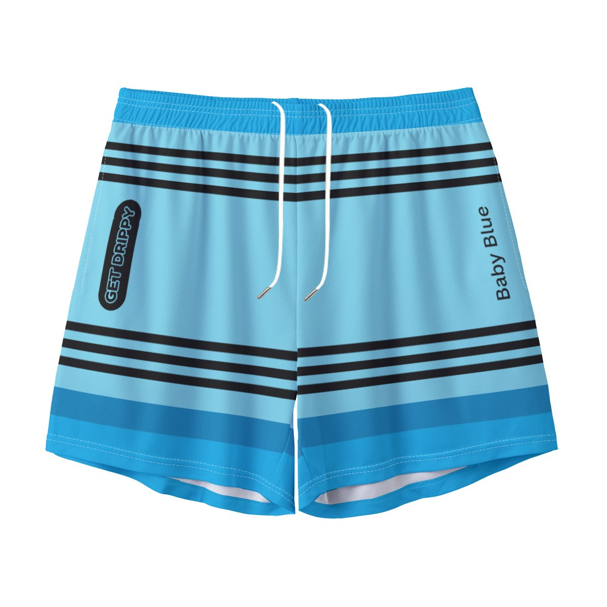 Baby Blue Crayon Sport Shorts (All Sizes)