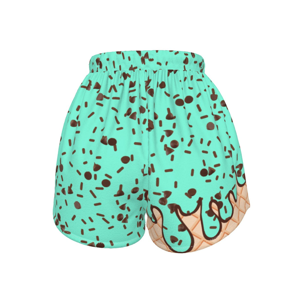 Mint Chocolate Chip Ice Cream Shorts (All Sizes)