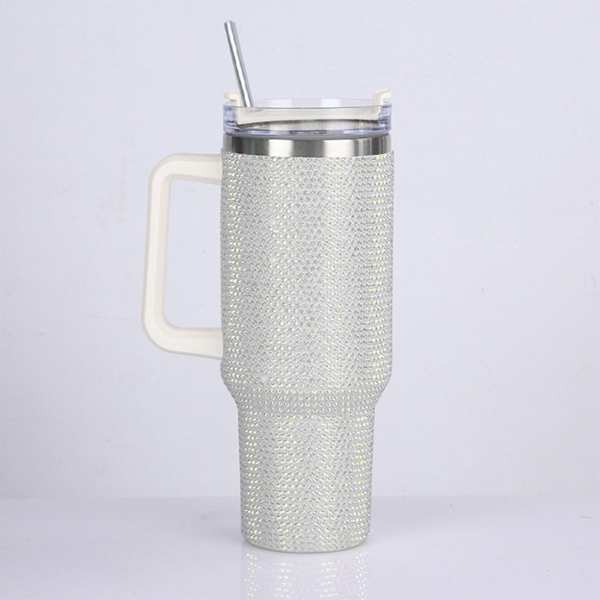 GS 40oz Diamond Cup With Stainless Steel Straw