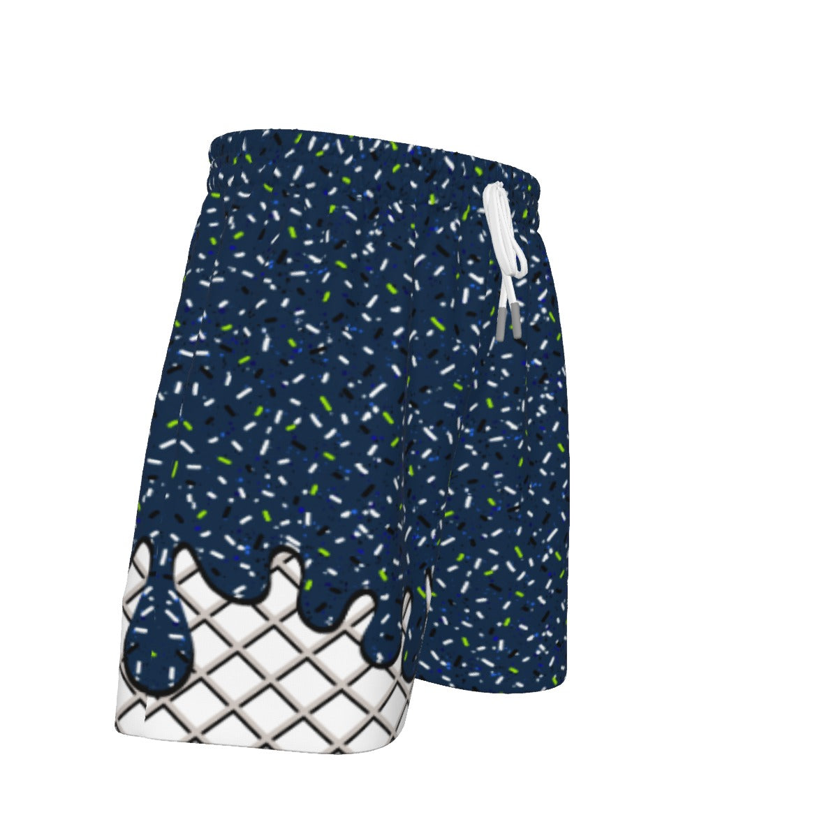 Navy and Lime Green Ice Cream Sport Shorts (All Sizes)