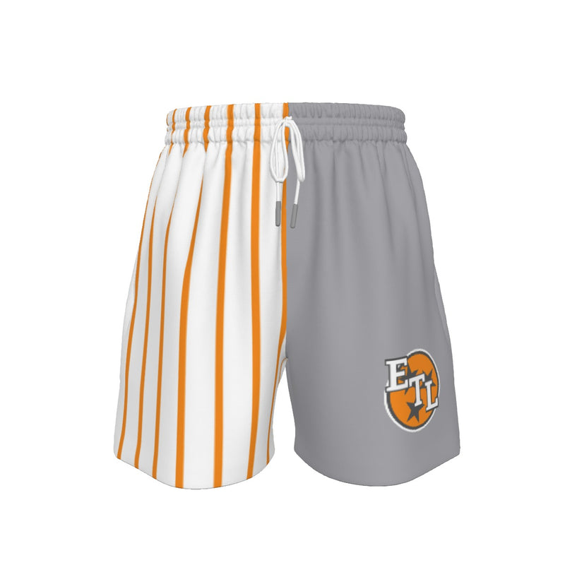 ETL Color Block Gray/White Pin Stripe Sport Shorts (All Sizes)