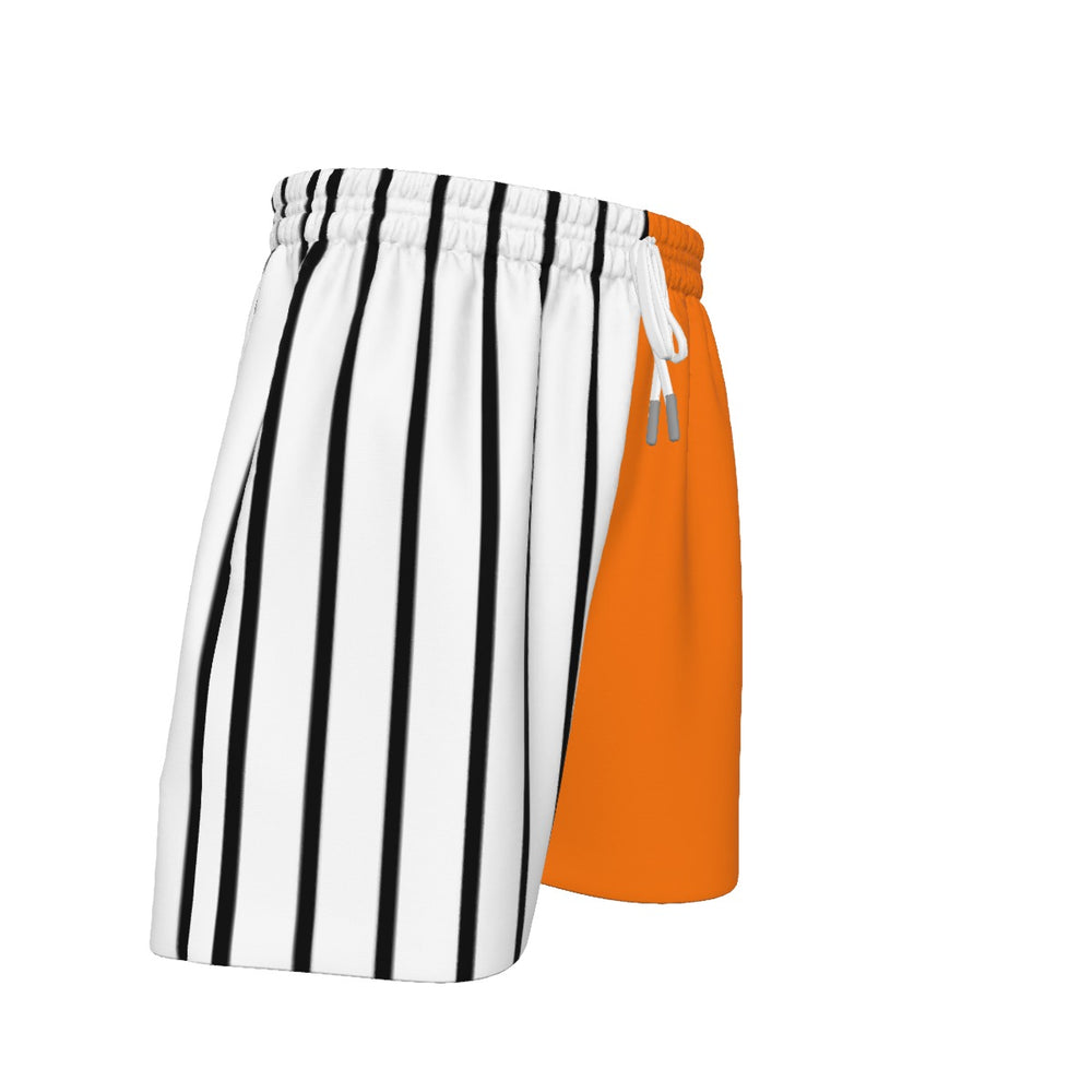 GS Pinstripe Orange Color block Sport Shorts (All Sizes)