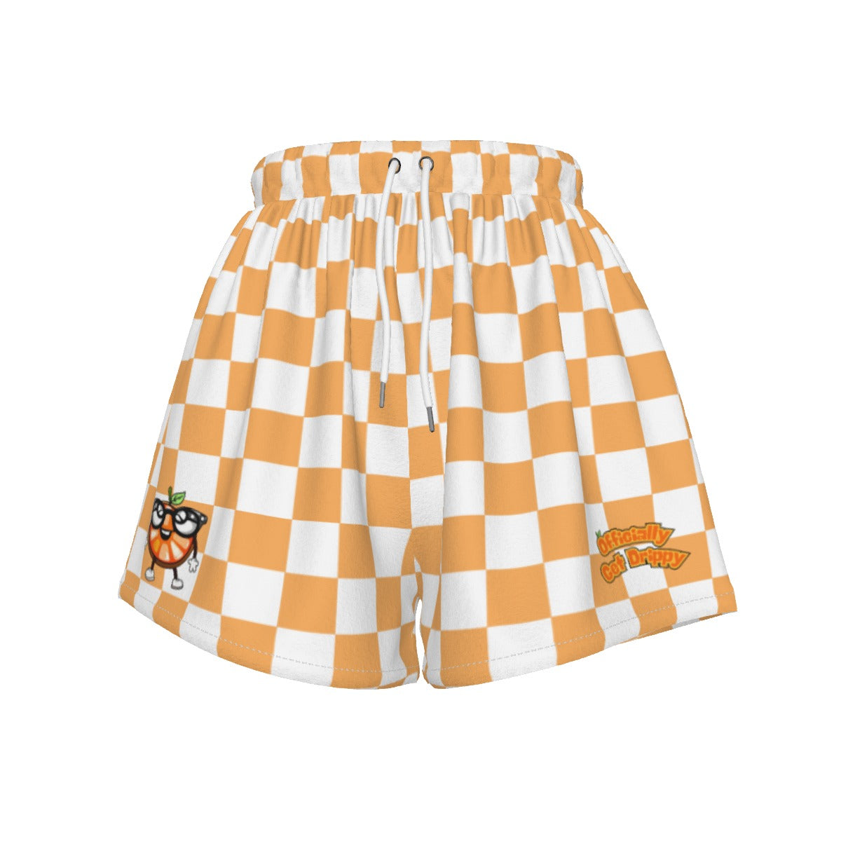 Orange Checkered Sports Shorts (All Sizes)