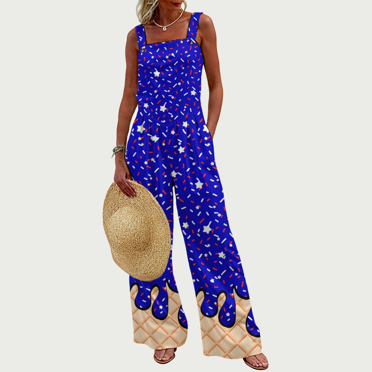USA Ice Cream Women's Wide-Leg Jumpsuit
