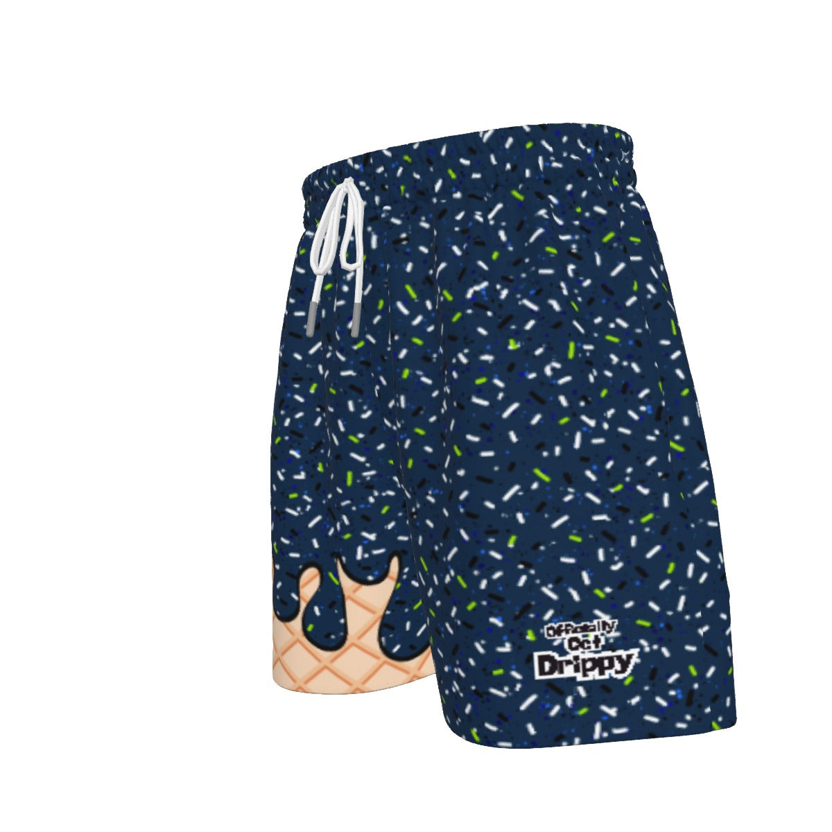 Navy and Lime Green Ice Cream Sport Shorts (All Sizes)