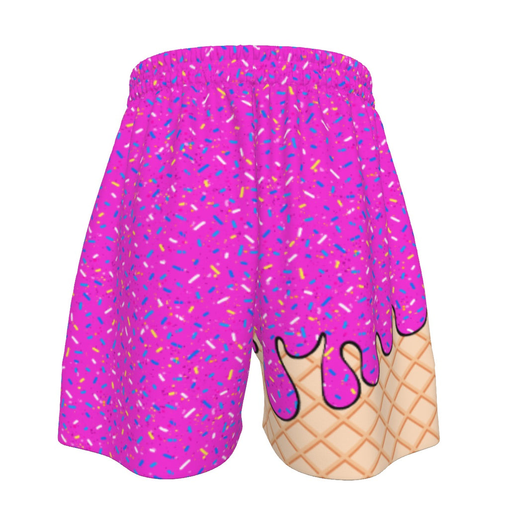 Pink Ice Cream Sports Shorts (All Sizes)