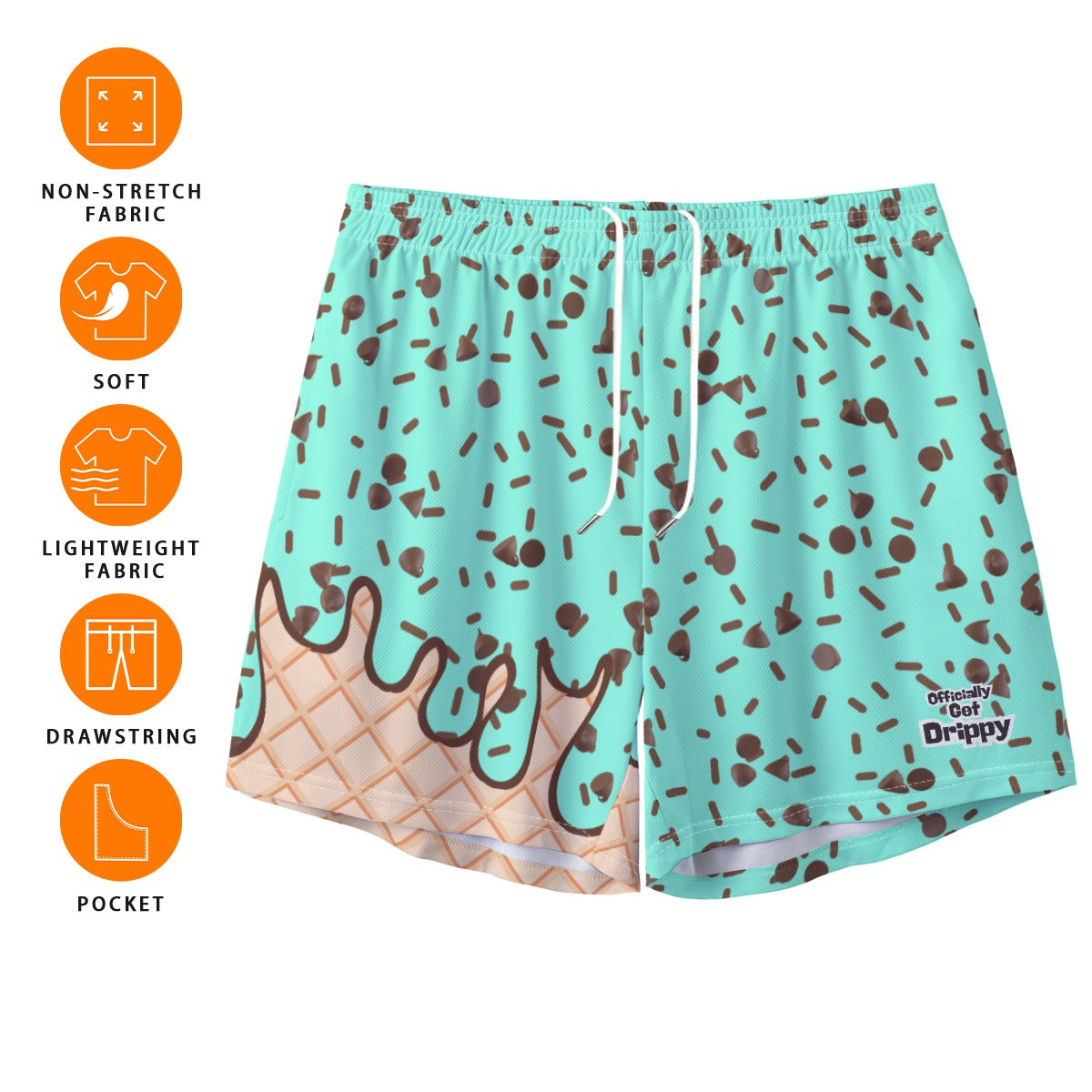 Mint Chocolate Chip Ice Cream Shorts (All Sizes)