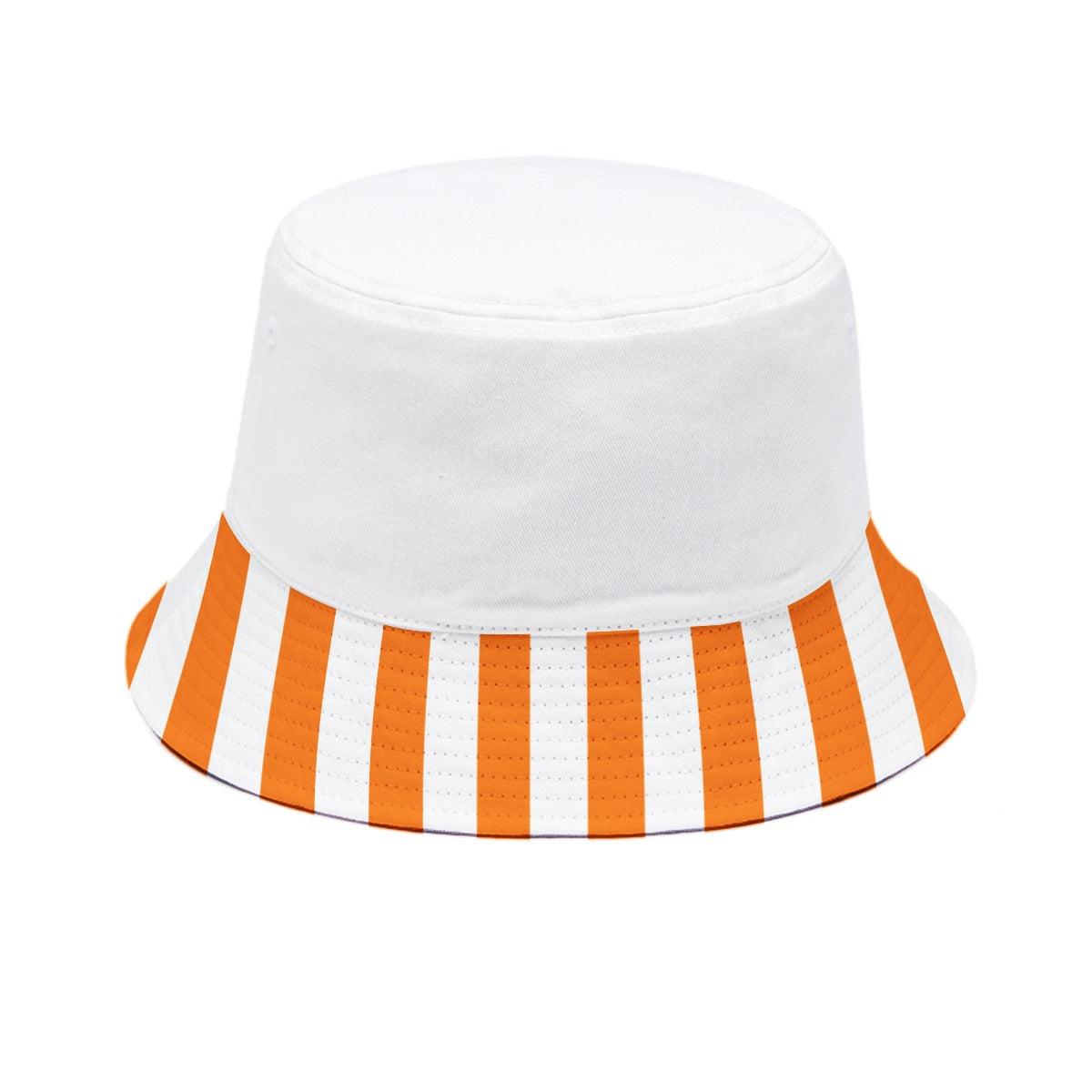 Bucket Hat Orange Striped "Whatta Hit" Themed