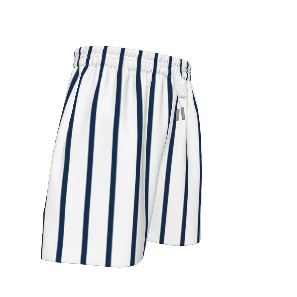 Navy Pinstripe Sport Shorts (All Sizes)