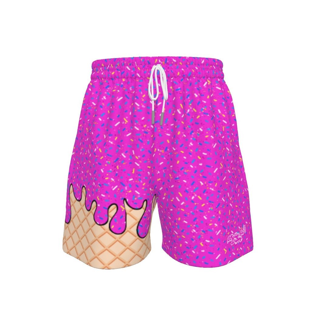Pink Ice Cream Sports Shorts (All Sizes)