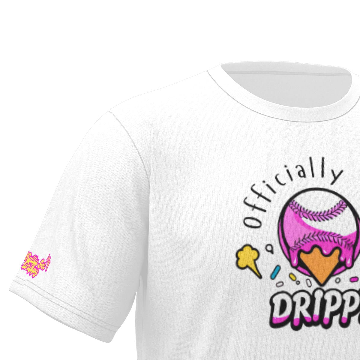 Pink Ice Cream Softball T-Shirt + Tops (All Sizes)