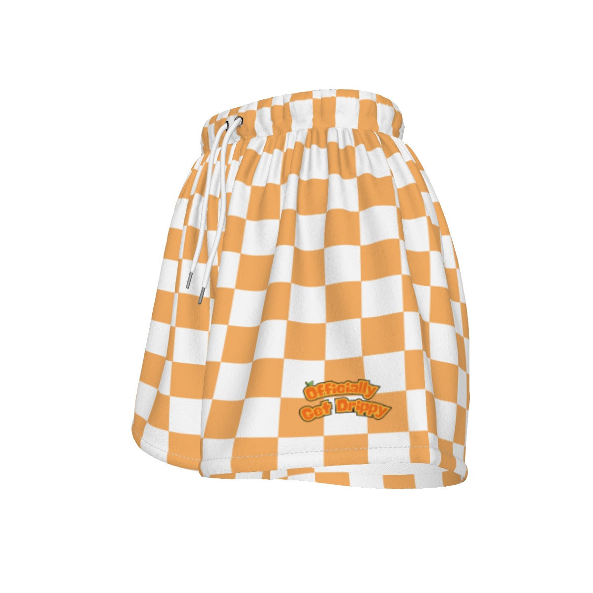Orange Checkered Sports Shorts (All Sizes)
