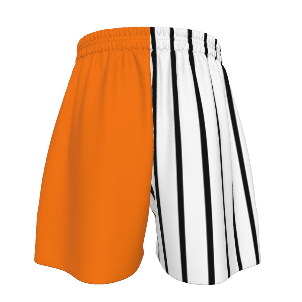 GS Pinstripe Orange Color block Sport Shorts (All Sizes)