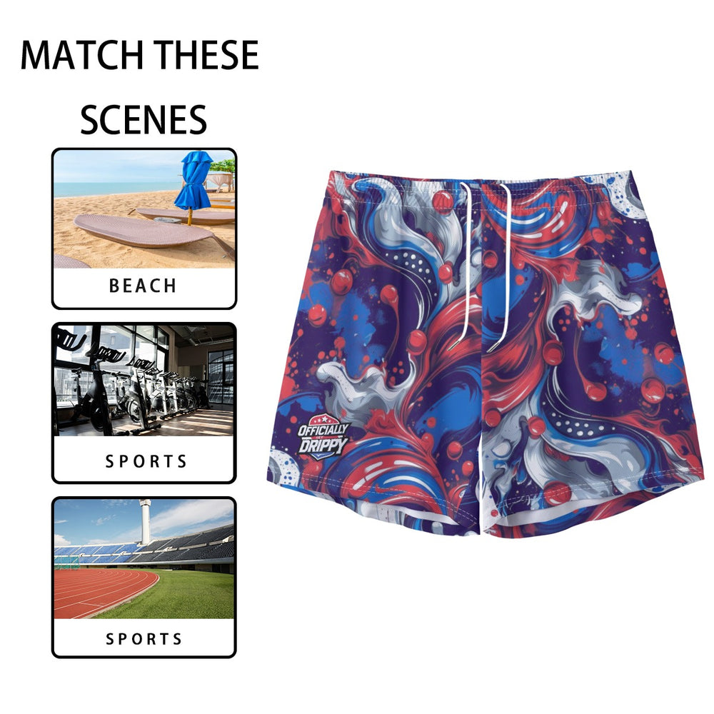 USA Swirls Sport Shorts (All Sizes)
