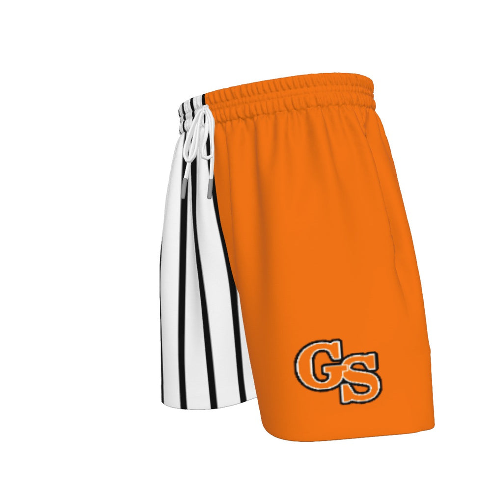 GS Pinstripe Orange Color block Sport Shorts (All Sizes)