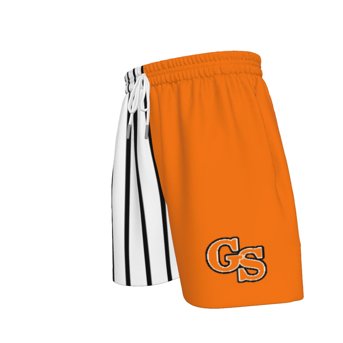 GS Pinstripe Orange Color block Sport Shorts (All Sizes)