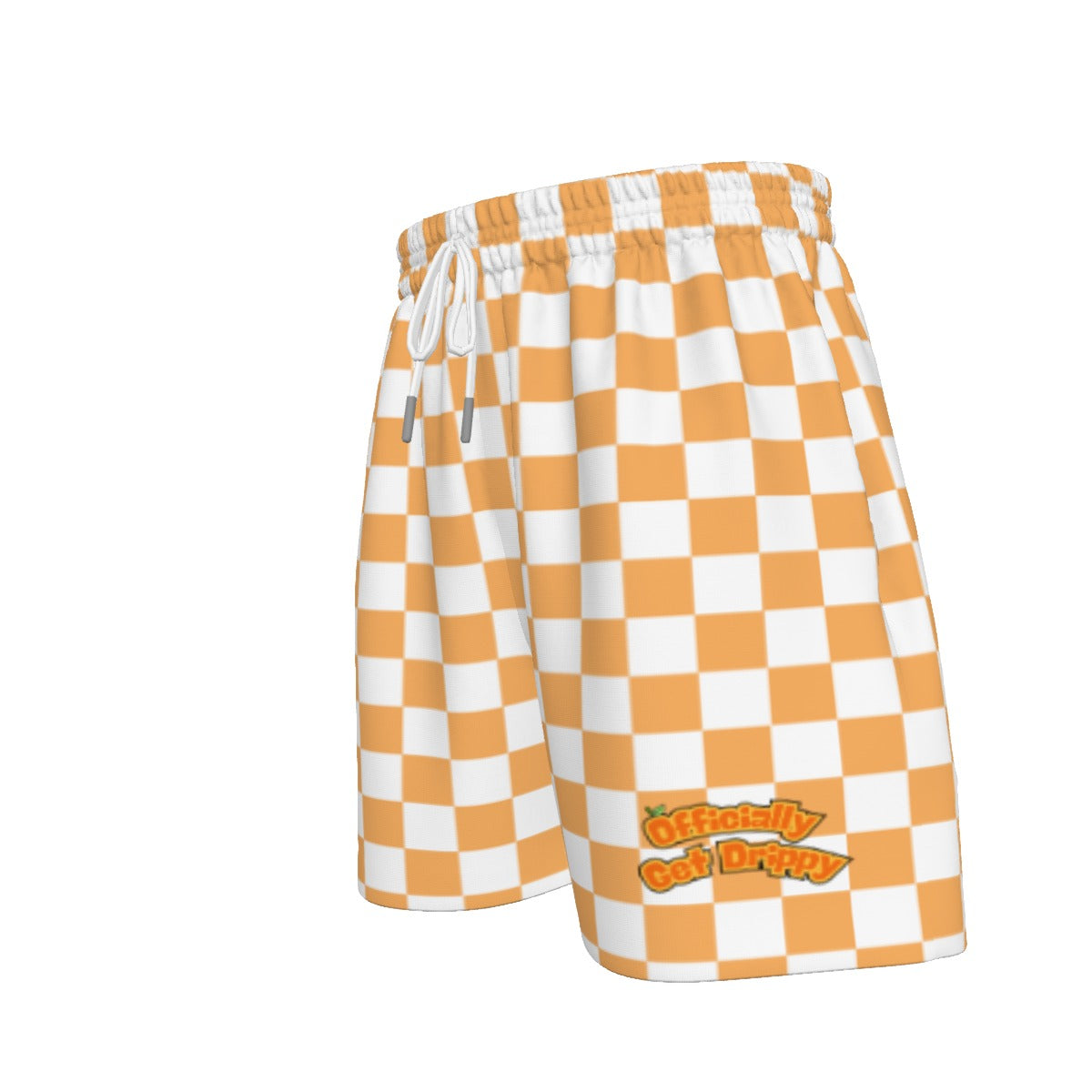 Orange Checkered Sport Shorts (All Sizes)