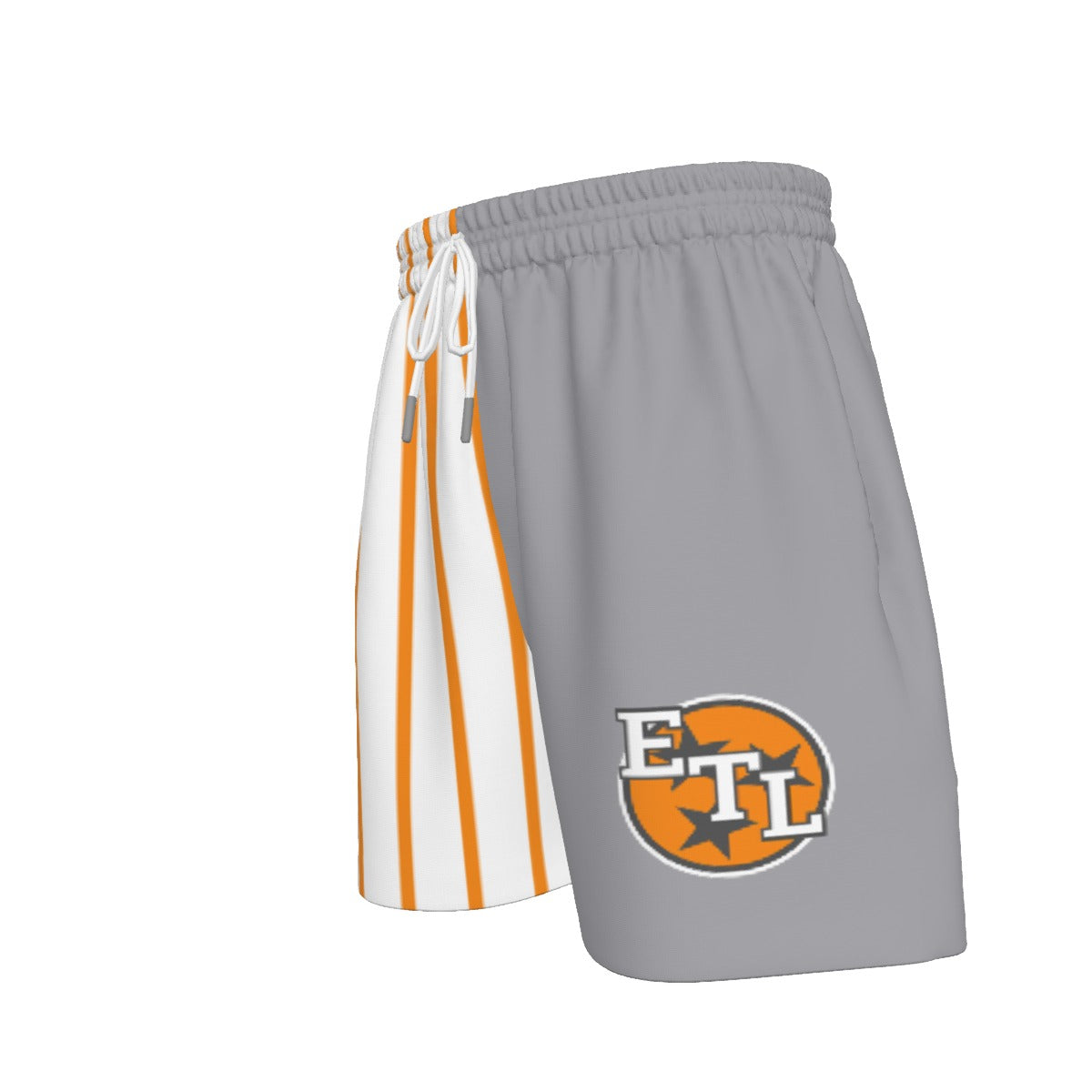 ETL Color Block Gray/White Pin Stripe Sport Shorts (All Sizes)