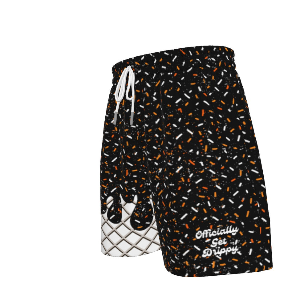 Black and Orange Sport Shorts (All Sizes)