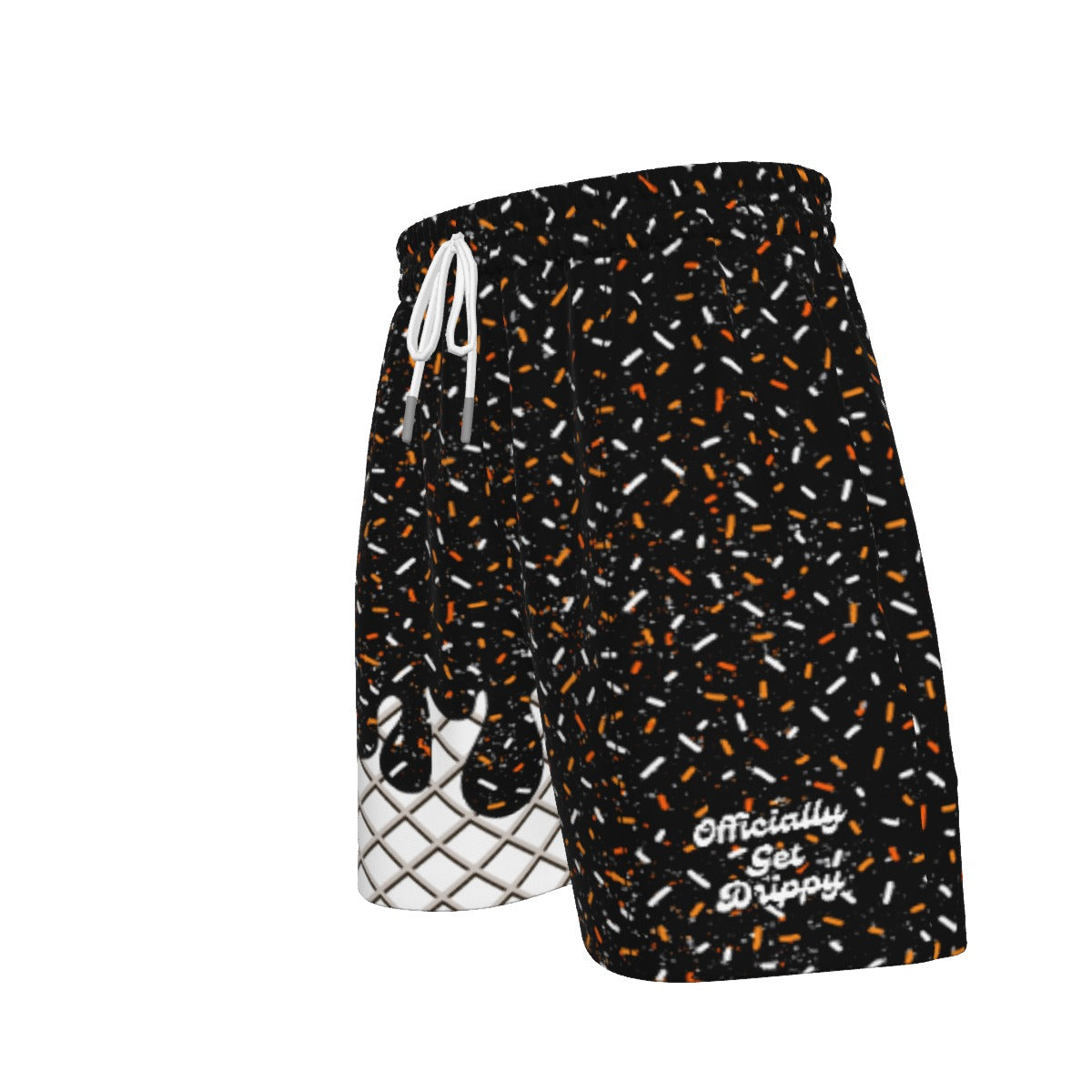 Black and Orange Sport Shorts (All Sizes)