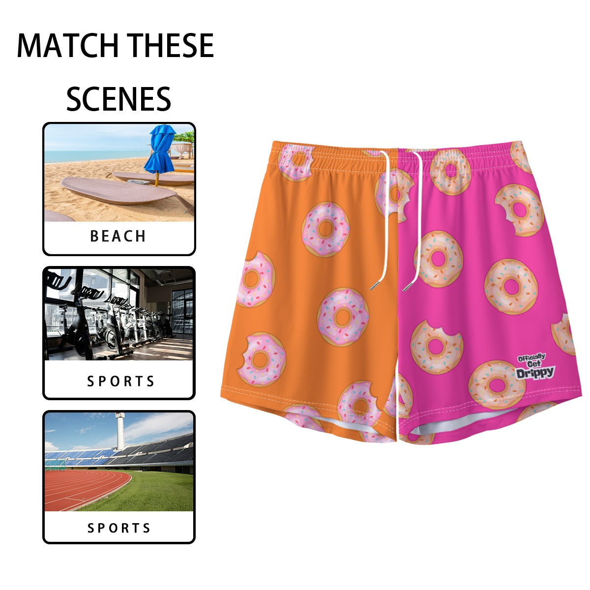 Donuts & Dingers Sports Shorts (All Sizes)