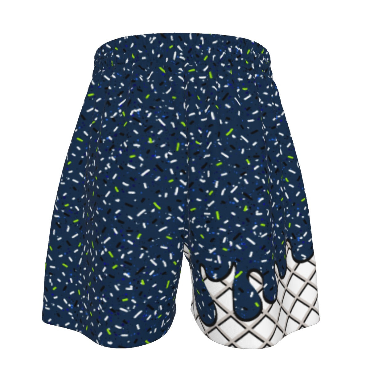 Navy and Lime Green Ice Cream Sport Shorts (All Sizes)