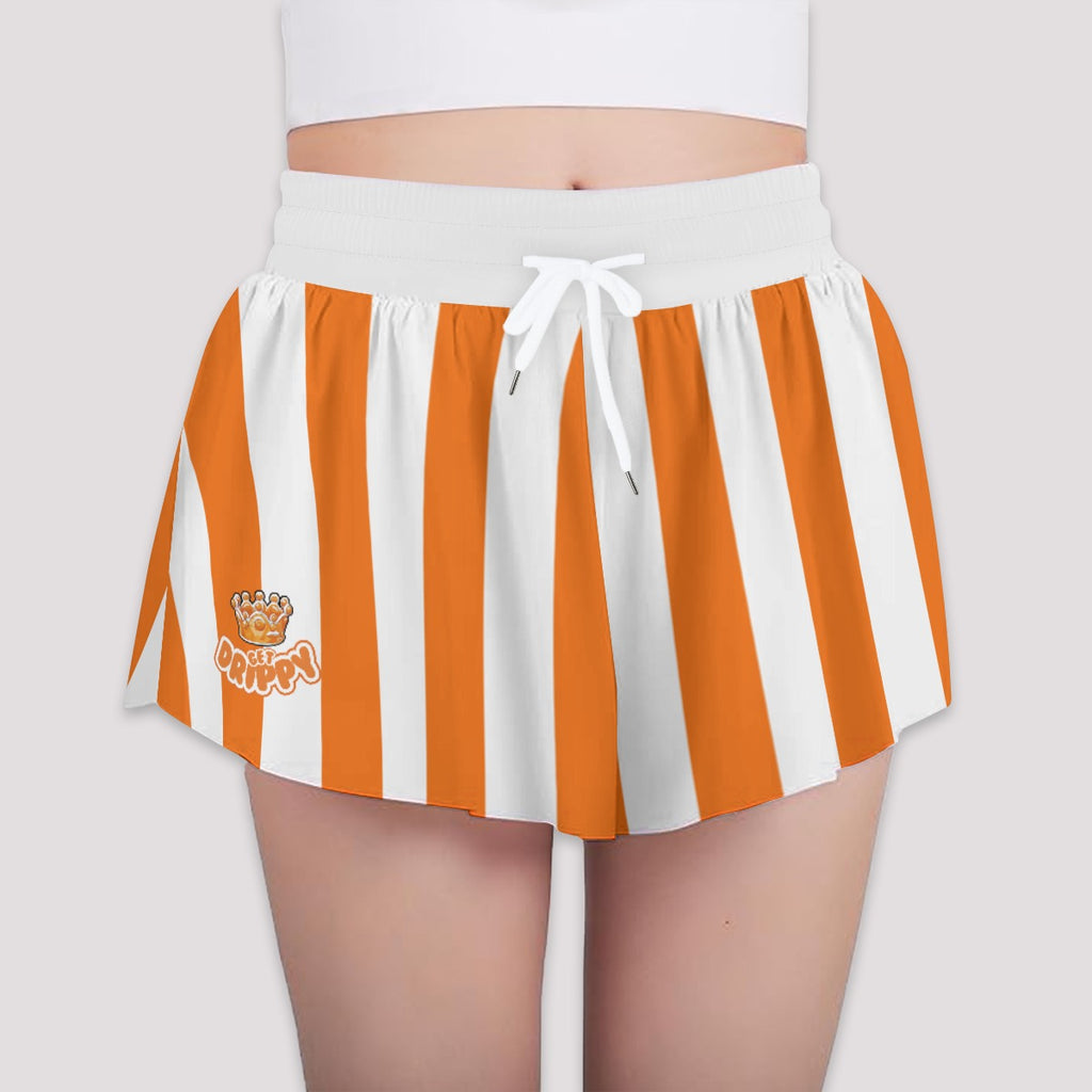 Pinstripe Orange Sports Shorts (All Sizes)