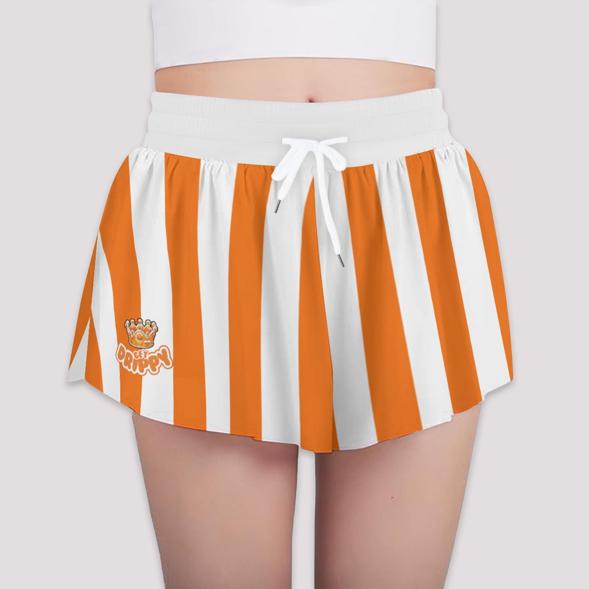 Pinstripe Orange Sports Shorts (All Sizes)