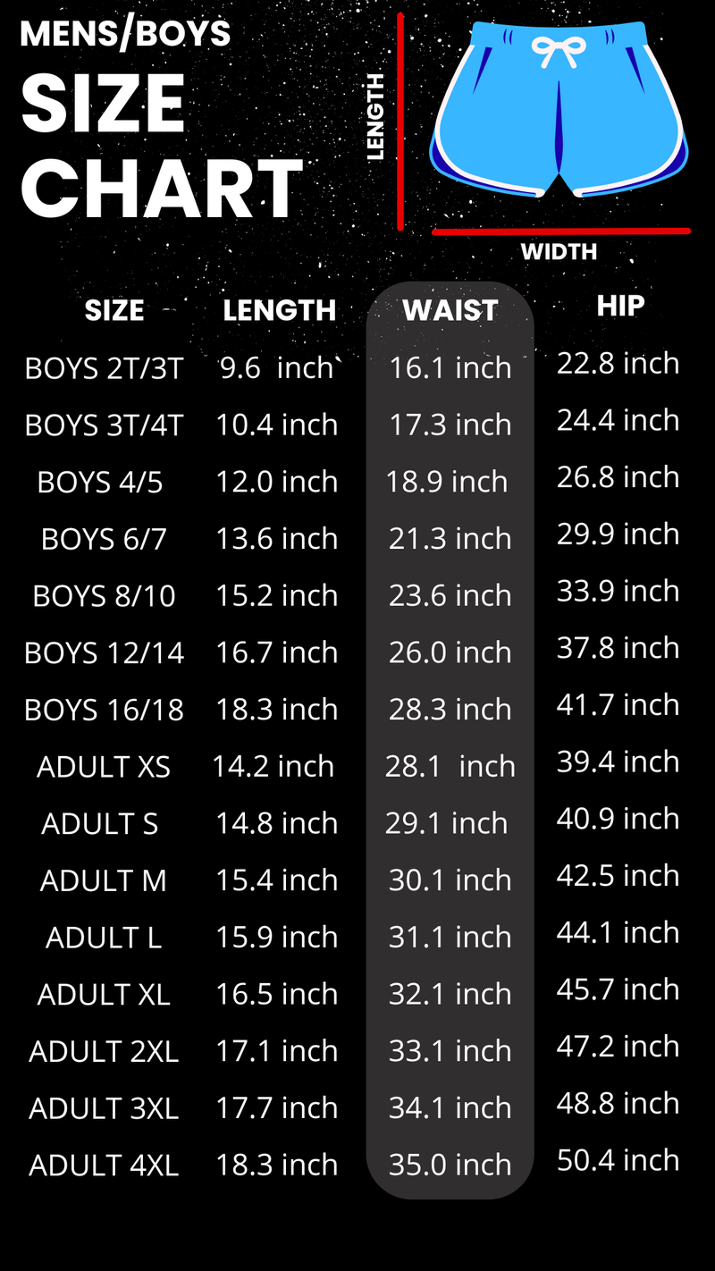 Male Size Chart