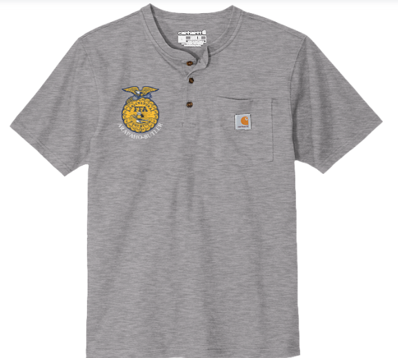 A-B FFA Carhartt® Short Sleeve Henley T-Shirt