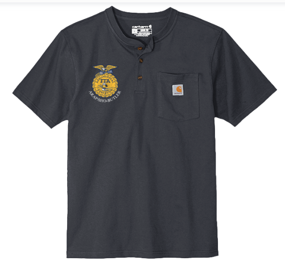 A-B FFA Carhartt® Short Sleeve Henley T-Shirt