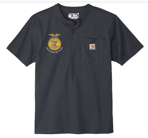 A-B FFA Carhartt® Short Sleeve Henley T-Shirt