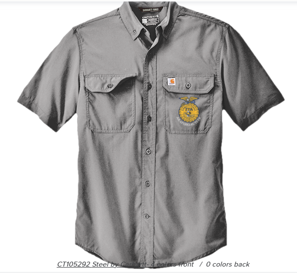A-B FFA Carhartt Force® Solid Short Sleeve Shirt