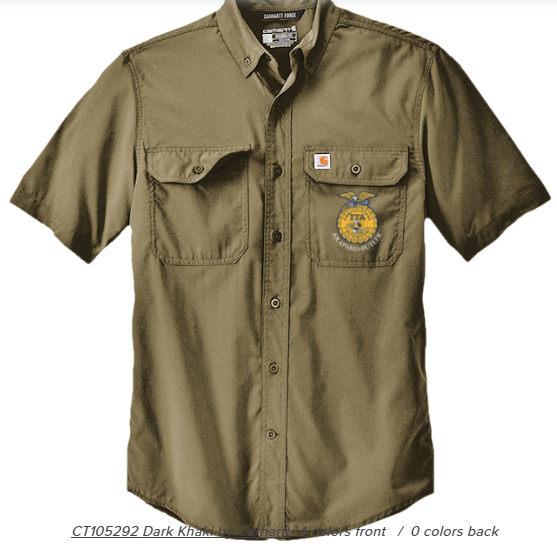A-B FFA Carhartt Force® Solid Short Sleeve Shirt