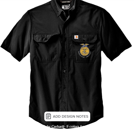 BFDC FFA Carhartt® Short Sleeve Shirt