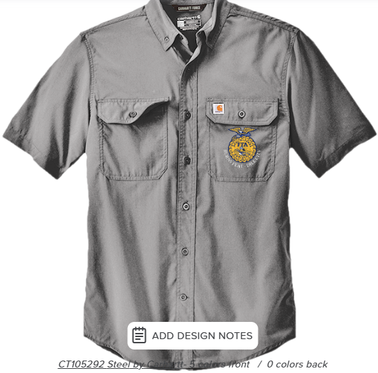 BFDC FFA Carhartt® Short Sleeve Shirt