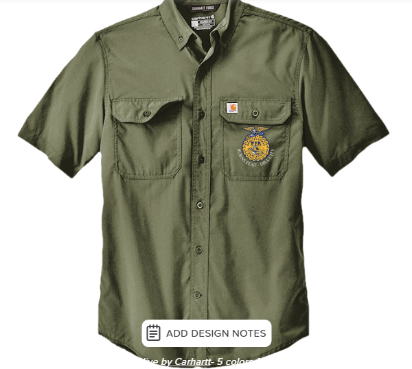 BFDC FFA Carhartt® Short Sleeve Shirt